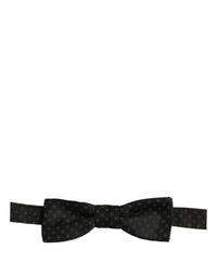 Dolce & Gabbana Dolce & Gabbana Black Diamond Pattern Adjustable Neck Papillon Bow Men's Tie