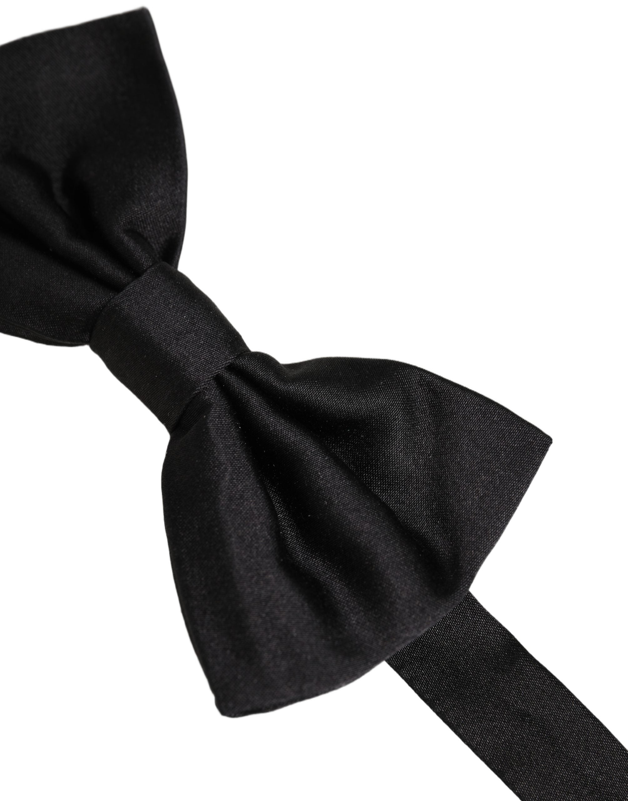 Dolce & Gabbana Dolce & Gabbana Men Black 100% Silk Adjustable Neck Papillon Bow Men's Tie