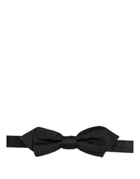 Dolce & Gabbana Dolce & Gabbana Men Black 100% Silk Adjustable Neck Papillon Bow Men's Tie