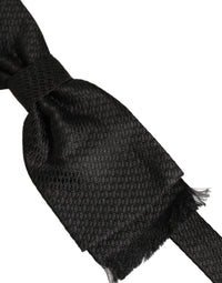 Dolce & Gabbana Dolce & Gabbana Men Black 100% SIlk Adjustable Neck Papillon Bow Men's Tie