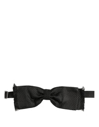 Dolce & Gabbana Dolce & Gabbana Men Black 100% SIlk Adjustable Neck Papillon Bow Men's Tie