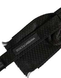 Dolce & Gabbana Dolce & Gabbana Men Black 100% SIlk Adjustable Neck Papillon Bow Men's Tie