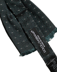 Dolce & Gabbana Dolce & Gabbana Men Green Patterned Adjustable Neck Papillon Bow Men's Tie