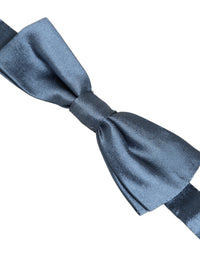 Dolce & Gabbana Dolce & Gabbana Men Light Blue Silk Adjustable Neck Papillon Bow Men's Tie