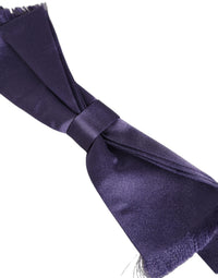 Dolce & Gabbana Dolce & Gabbana Men Purple 100% Silk Adjustable Neck Papillon Bow Men's Tie