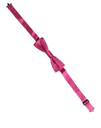 Dolce & Gabbana Dolce & Gabbana Men Pink 100% Silk Adjustable Neck Papillon Bow Men's Tie