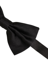 Dolce & Gabbana Dolce & Gabbana Men Black 100% Silk Adjustable Neck Papillon Bow Men's Tie