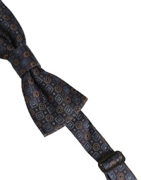 Dolce & Gabbana Dolce & Gabbana Men Dark Gray Geometric Adjustable Neck Bow Men's Tie