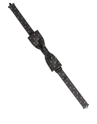 Dolce & Gabbana Dolce & Gabbana Men Dark Gray Geometric Adjustable Bow Men's Tie