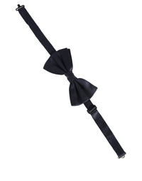 Dolce & Gabbana Dolce & Gabbana Dark Blue 100% Silk Adjustable Neck Papillon Bow Men's Tie