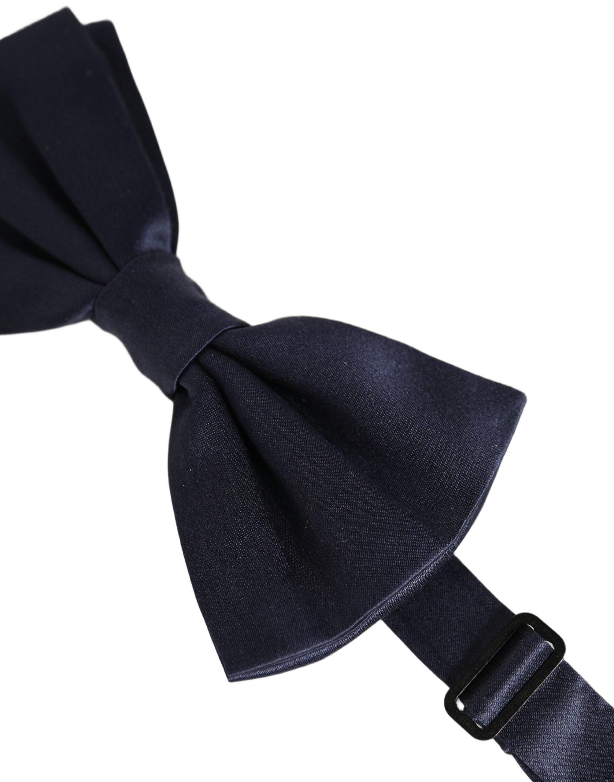 Dolce & Gabbana Dolce & Gabbana Dark Blue 100% Silk Adjustable Neck Papillon Bow Men's Tie