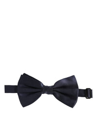 Dolce & Gabbana Dolce & Gabbana Dark Blue 100% Silk Adjustable Neck Papillon Bow Men's Tie