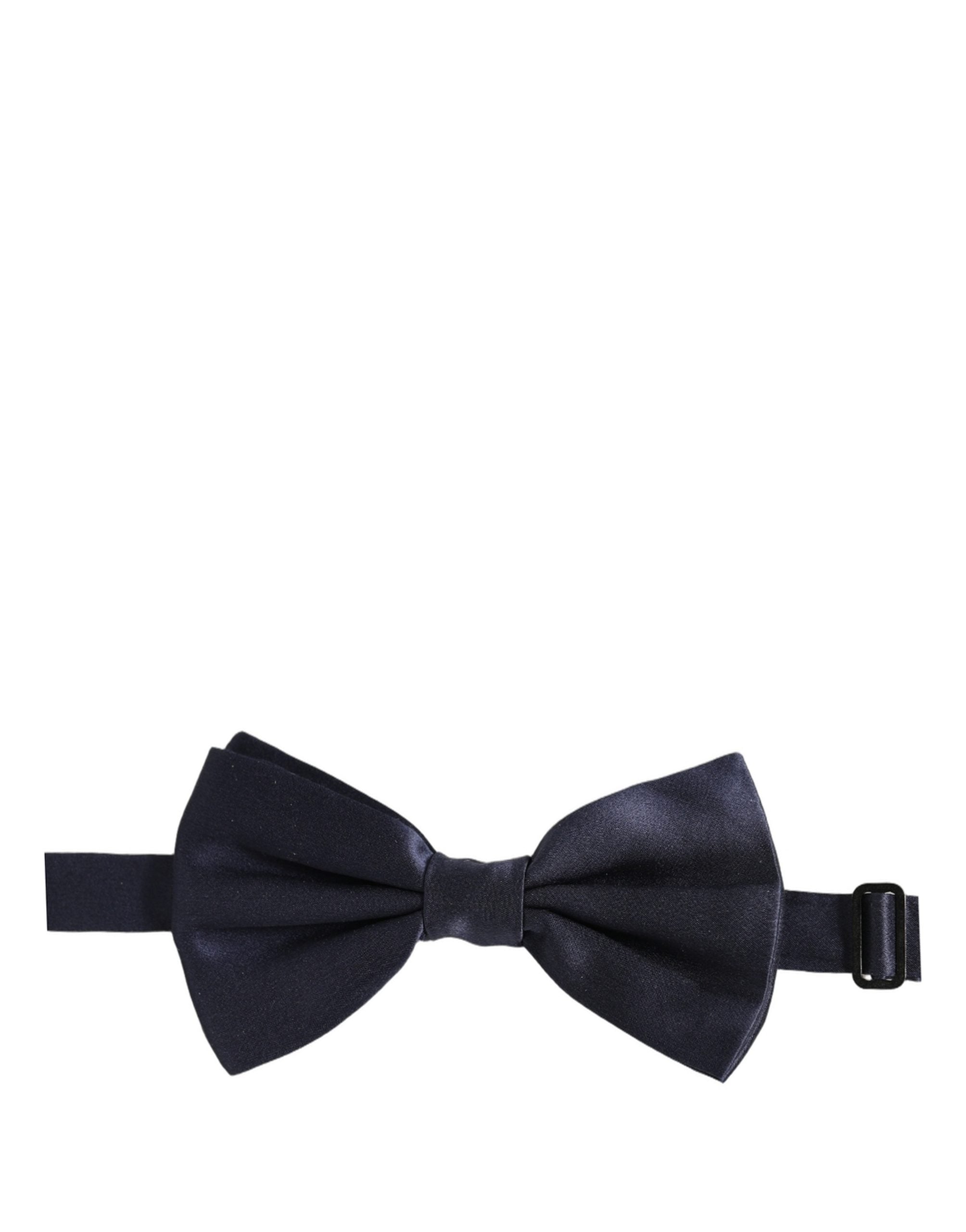 Dolce & Gabbana Dolce & Gabbana Dark Blue 100% Silk Adjustable Neck Papillon Bow Men's Tie