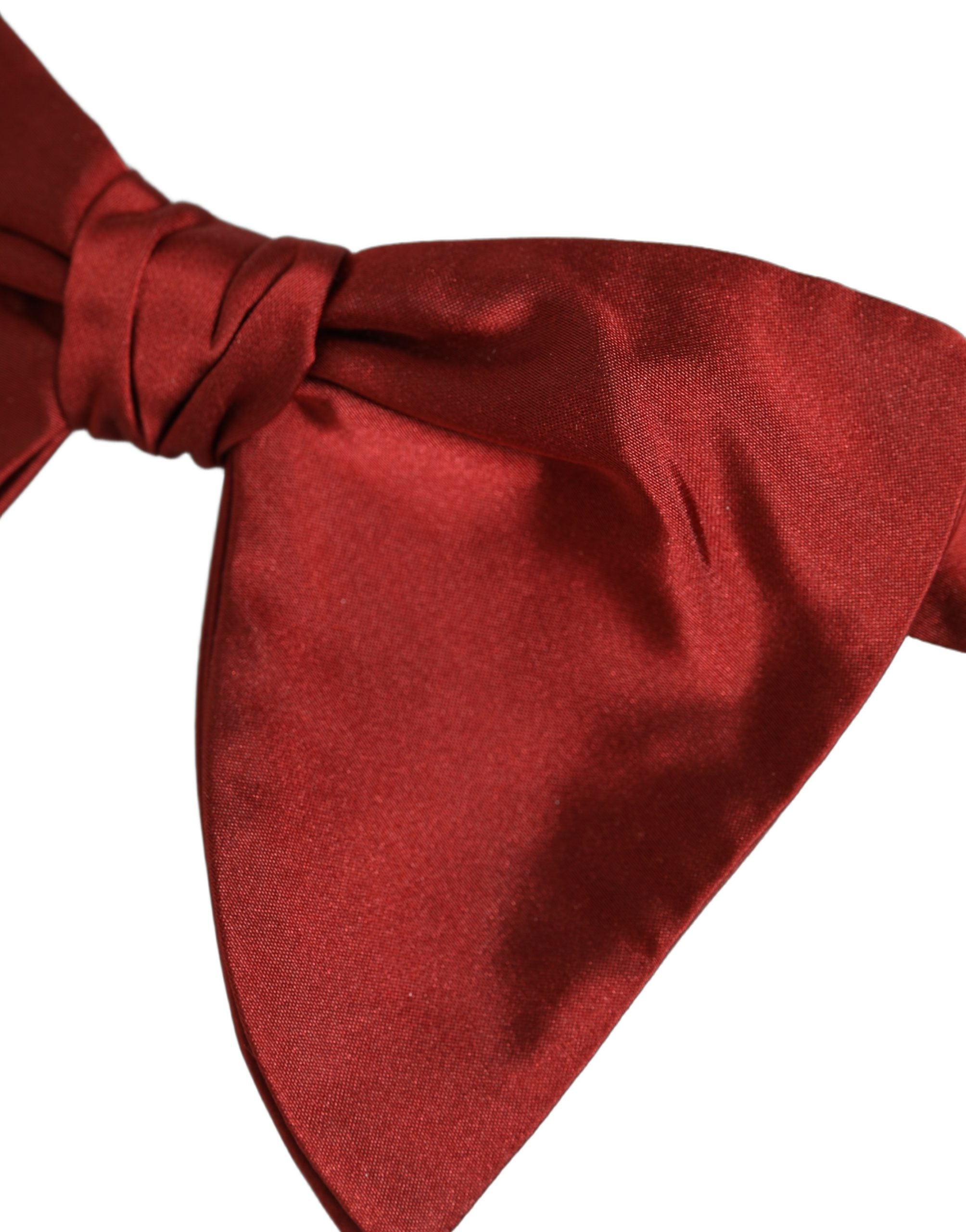 Dolce & Gabbana Dolce & Gabbana Men Red 100% Silk Adjustable Neck Papillon Bow Men's Tie