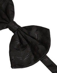 Dolce & Gabbana Dolce & Gabbana Men Black Patterned Adjustable Neck Papillon Bow Men's Tie