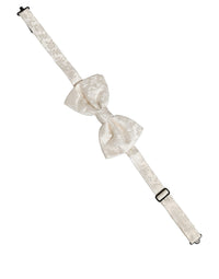 Dolce & Gabbana Dolce & Gabbana Men White Floral Silk Adjustable Neck Papillon Men's BowTie