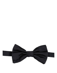 Dolce & Gabbana Dolce & Gabbana Men Black 100% Silk Adjustable Neck Papillon Bow Men's Tie