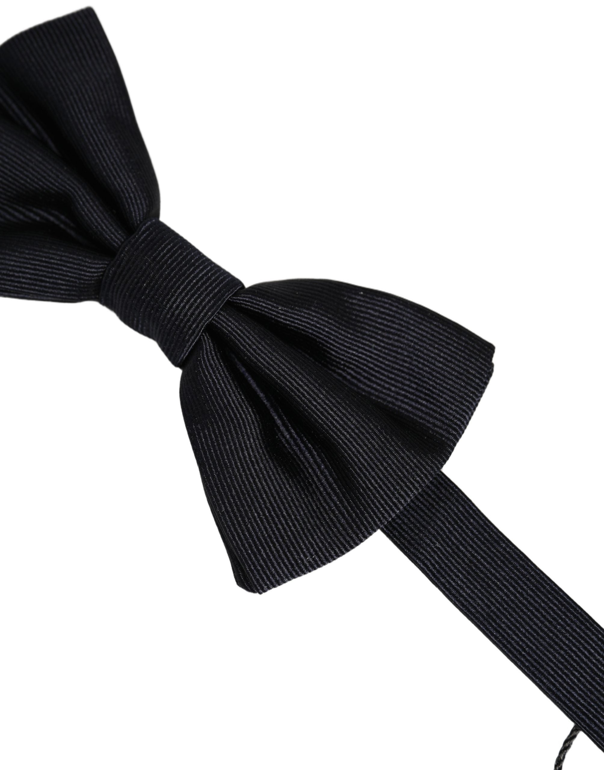 Dolce & Gabbana Dolce & Gabbana Men Black 100% Silk Adjustable Neck Papillon Bow Men's Tie