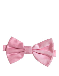 Dolce & Gabbana Dolce & Gabbana Men Pink 100% Silk Adjustable Neck Papillon Bow Men's Tie
