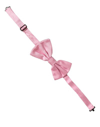 Dolce & Gabbana Dolce & Gabbana Men Pink 100% Silk Adjustable Neck Papillon Bow Men's Tie