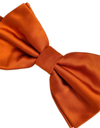 Dolce & Gabbana Dolce & Gabbana Men Orange 100% Silk Adjustable Neck Papillon Bow Men's Tie