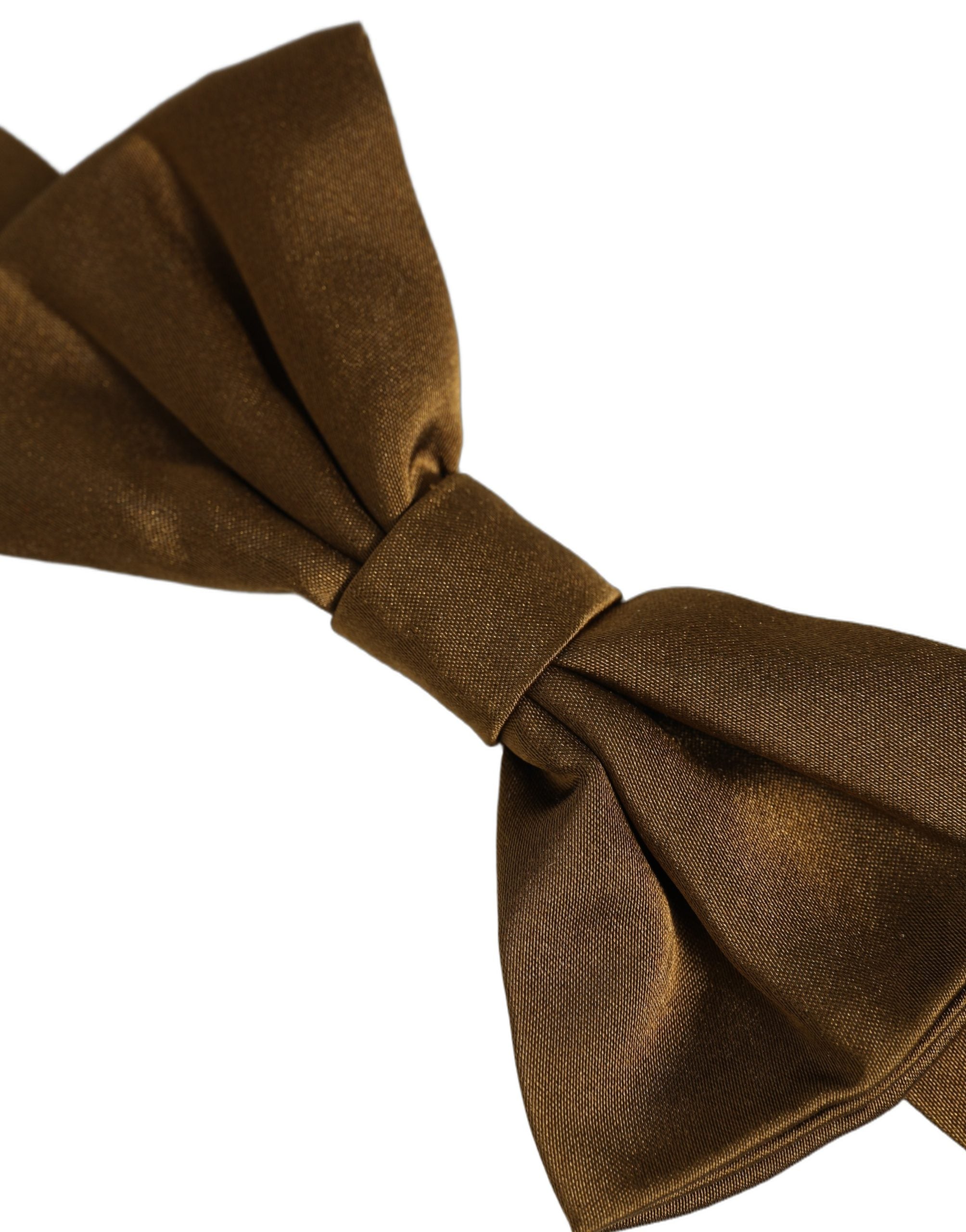 Dolce & Gabbana Dolce & Gabbana Men Brown 100% Silk Adjustable Neck Papillon Bow Men's Tie