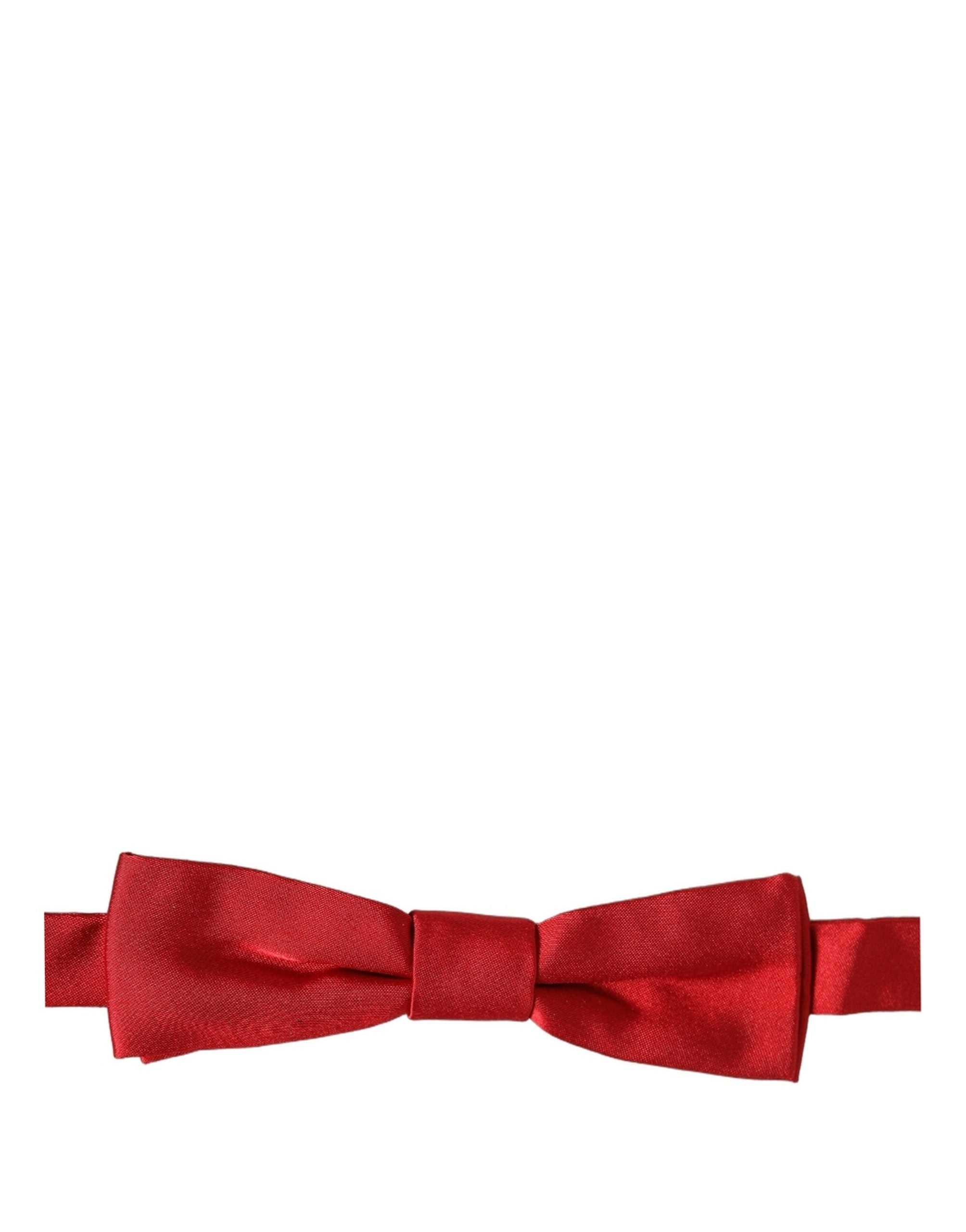 Dolce & Gabbana Dolce & Gabbana Men Red 100% Silk Adjustable Neck Papillon Bow Men's Tie