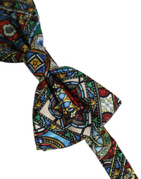Dolce & Gabbana Dolce & Gabbana Men Multicolor Sicilian Adjustable Neck Papillon Bow Men's Tie