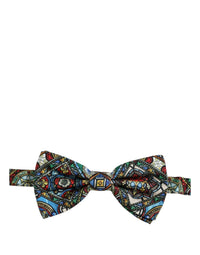 Dolce & Gabbana Dolce & Gabbana Men Multicolor Sicilian Adjustable Neck Papillon Bow Men's Tie