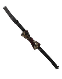 Dolce & Gabbana Dolce & Gabbana Multicolor Floral Jacquard Adjustable Neck Papillon Bow Men's Tie