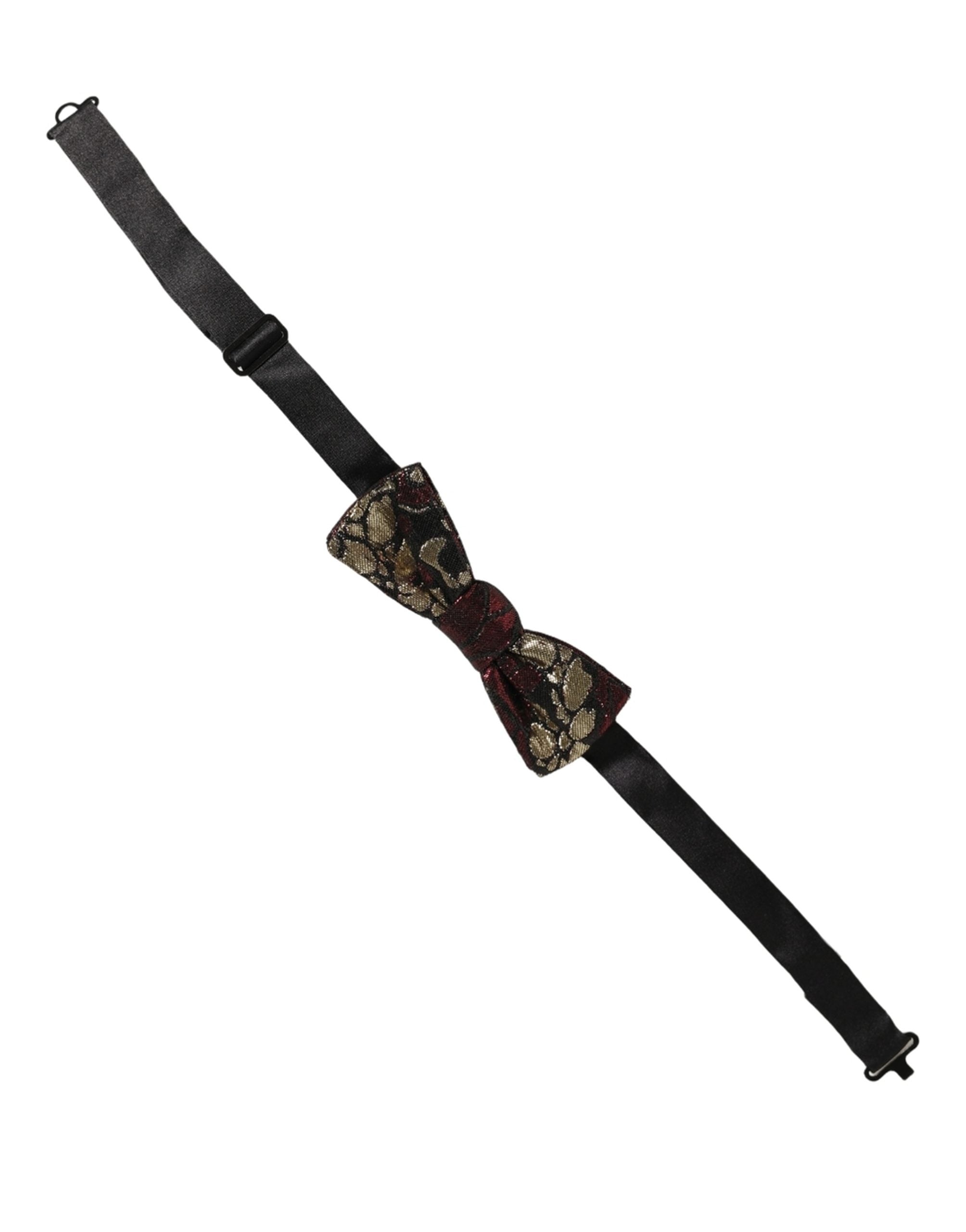 Dolce & Gabbana Dolce & Gabbana Multicolor Floral Jacquard Adjustable Neck Papillon Bow Men's Tie