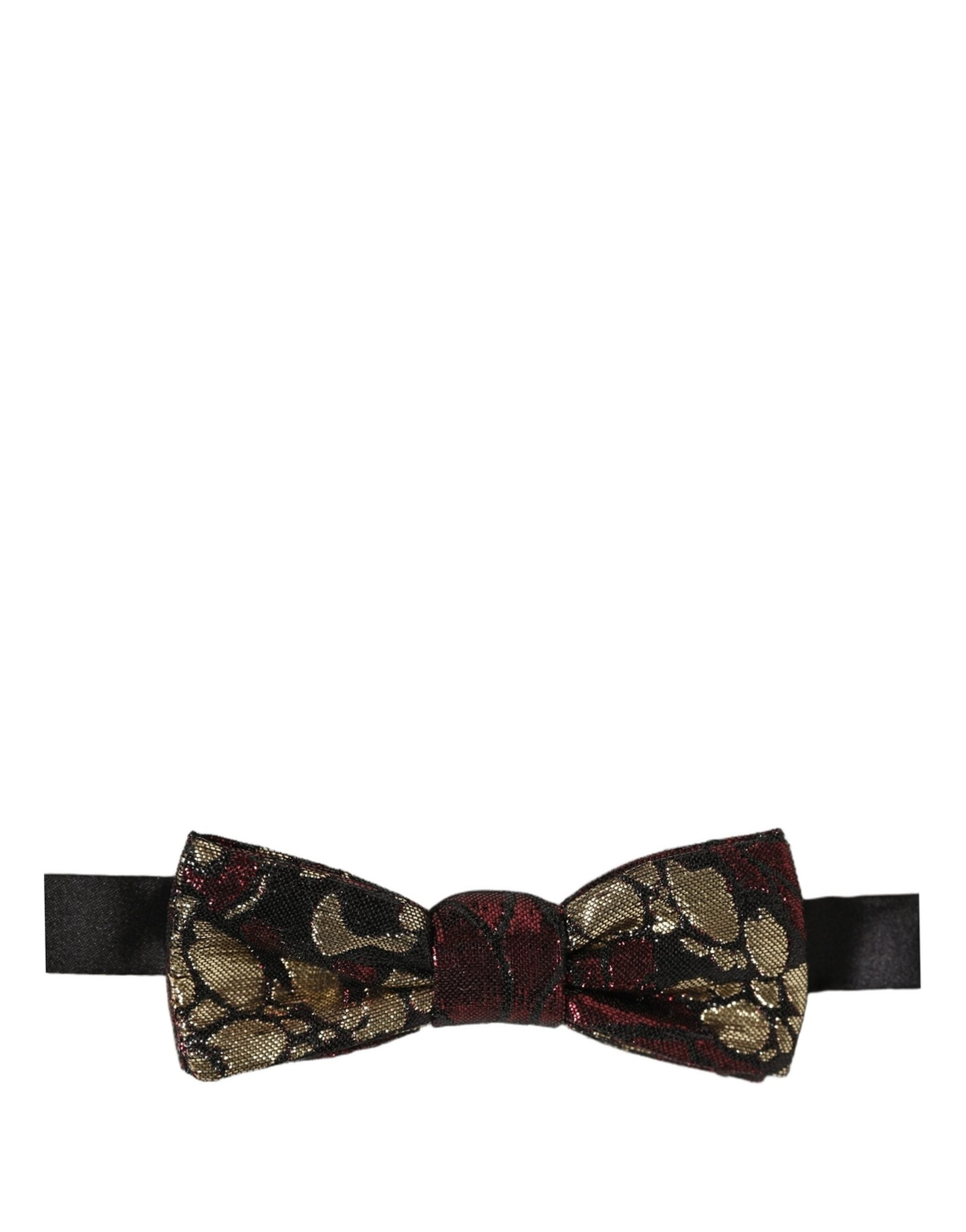 Dolce & Gabbana Dolce & Gabbana Multicolor Floral Jacquard Adjustable Neck Papillon Bow Men's Tie