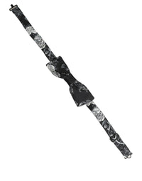Dolce & Gabbana Dolce & Gabbana Black Floral Silk Adjustable Neck Men Papillon Bow Men's Tie