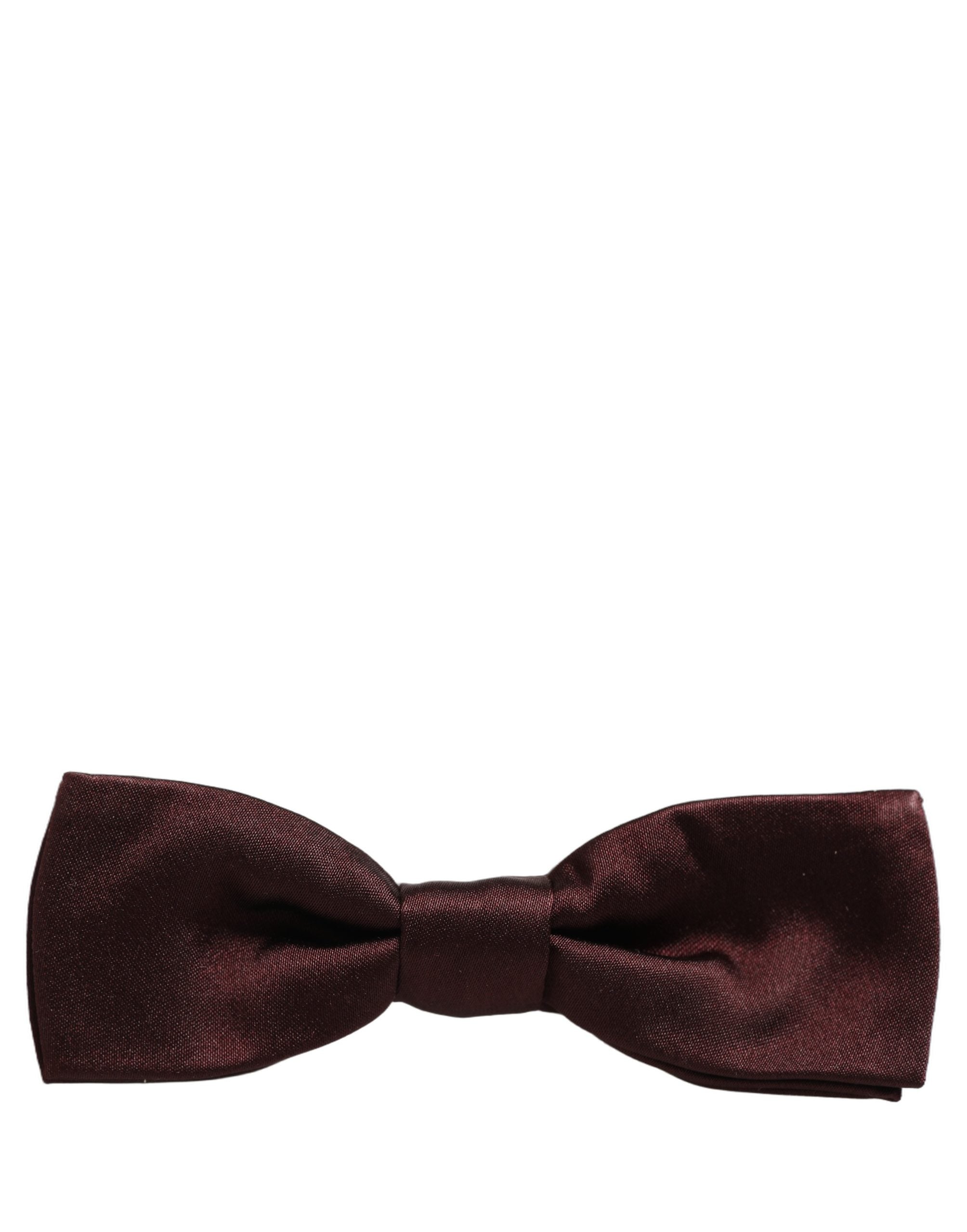 Dolce & Gabbana Dolce & Gabbana Men Brown 100% Silk Adjustable Neck Papillon Bow Men's Tie