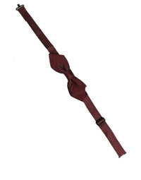 Dolce & Gabbana Dolce & Gabbana Men Red Silk Fantasy Adjustable Neck Papillon Bow Men's Tie