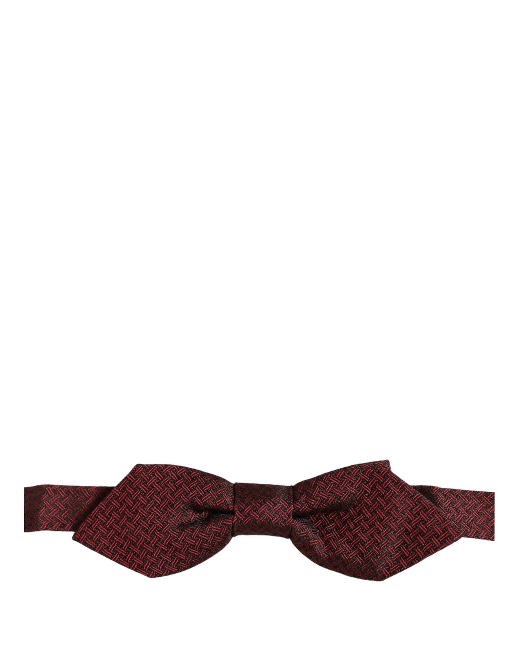 Dolce & Gabbana Dolce & Gabbana Men Red Silk Fantasy Adjustable Neck Papillon Bow Men's Tie