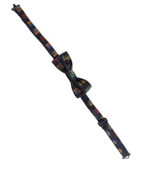 Dolce & Gabbana Dolce & Gabbana Men Blue Flags 100% Silk Adjustable Neck Papillon Bow Men's Tie