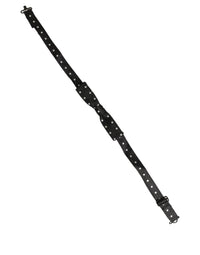 Dolce & Gabbana Dolce & Gabbana Black White Polka Dot Adjustable Neck Papillon Bow Men's Tie