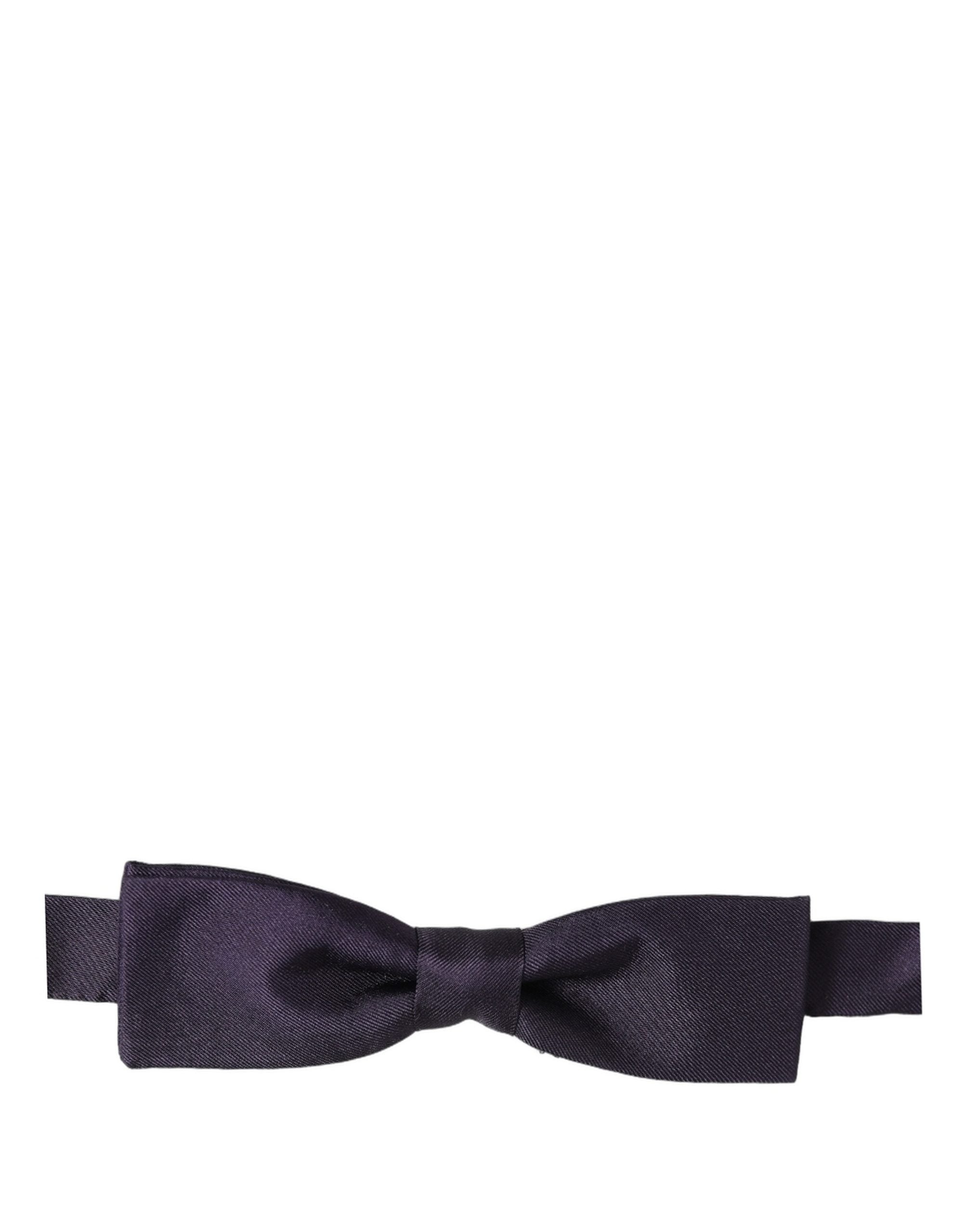 Dolce & Gabbana Dolce & Gabbana Men Violet 100% Silk Adjustable Neck Papillon Bow Men's Tie