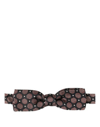 Dolce & Gabbana Dolce & Gabbana Multicolor Geometric Silk Adjustable Neck Papillon Bow Men's Tie