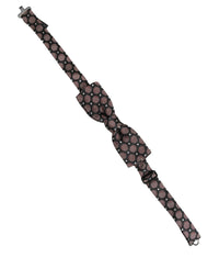 Dolce & Gabbana Dolce & Gabbana Multicolor Geometric Silk Adjustable Neck Papillon Bow Men's Tie
