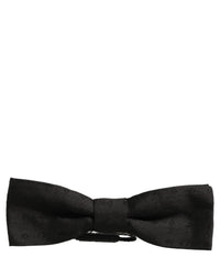 Dolce & Gabbana Dolce & Gabbana Men Black 100% Silk Adjustable Neck Papillon Bow Men's Tie