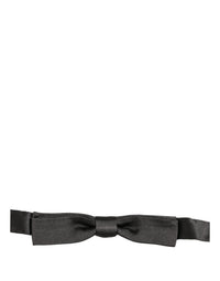 Dolce & Gabbana Dolce & Gabbana Men Black 100% Silk Adjustable Neck Papillon Bow Men's Tie