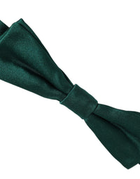 Dolce & Gabbana Dolce & Gabbana Men Green 100% Silk Adjustable Neck Papillon Bow Men's Tie