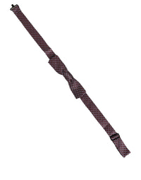 Dolce & Gabbana Dolce & Gabbana Blue Burgundy Woven Adjustable Neck Papillon Bow Men's Tie