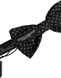 Dolce & Gabbana Dolce & Gabbana Men Black Patterned Adjustable Neck Papillon Bow Men's Tie