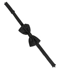 Dolce & Gabbana Dolce & Gabbana Men Black Patterned Adjustable Neck Papillon Bow Men's Tie