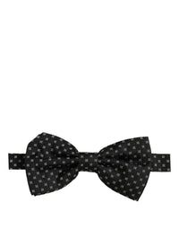 Dolce & Gabbana Dolce & Gabbana Men Black Patterned Adjustable Neck Papillon Bow Men's Tie