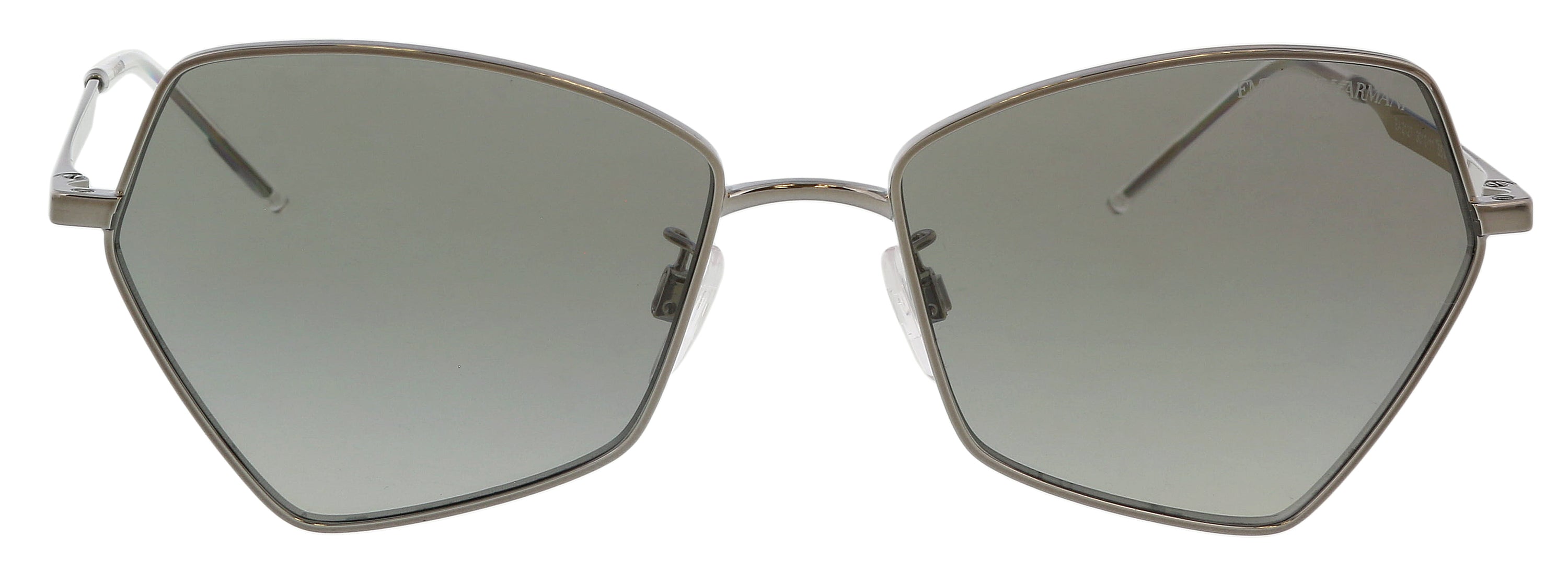 Emporio Armani 0EA2127 301011 Full Rim Shiny Gunmetal Irregular Sunglasses