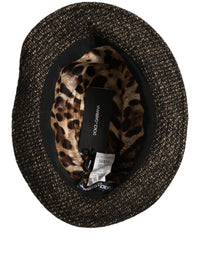 Dolce & Gabbana Dolce & Gabbana Gray Melange Blended Textured Tweed Capello Women's Hat